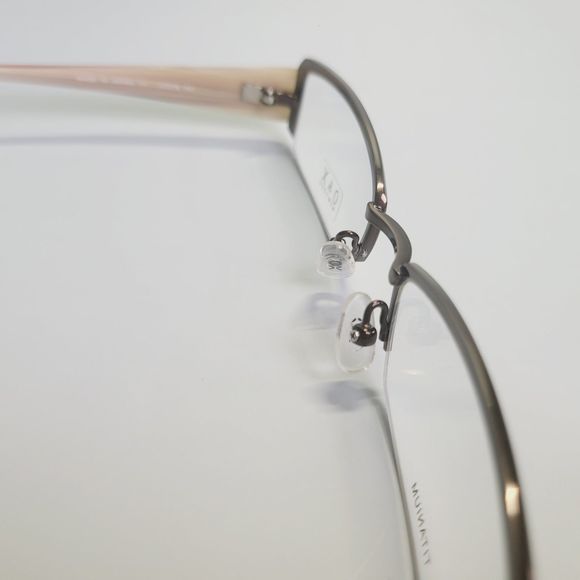 O&X New York Titanium OT-207U 52-18 142 beige eyeglasses rectangle frames C7 - Picture 7 of 14